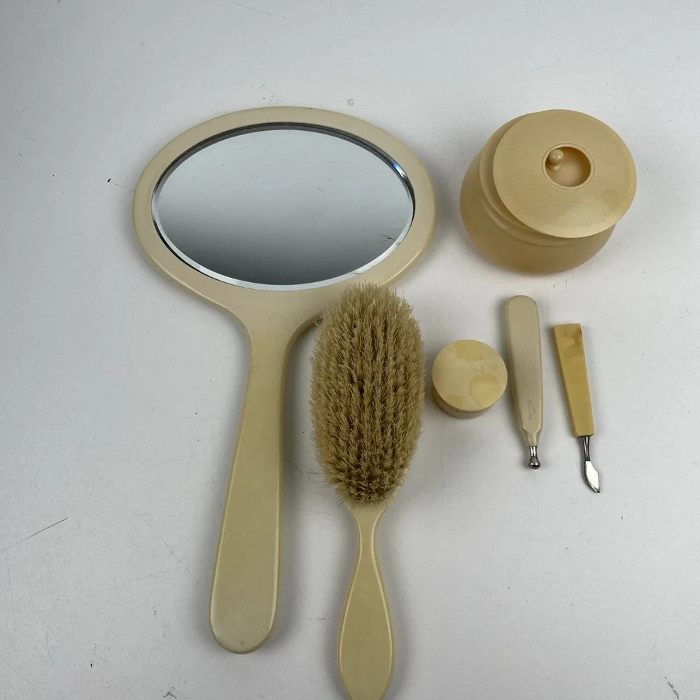 La France Ivory Pyralin Vanity Set 1930s – 9pc